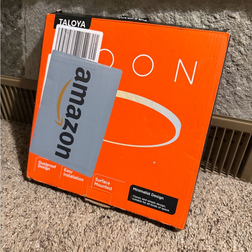 Orange Surface-Mounted Home Accent Light Fixture